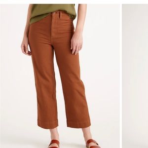 Quine Cotton Twill Pants in Rust sz 27